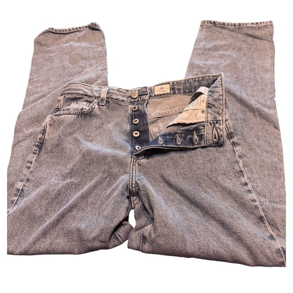 Adriano Goldschmied AG 28R Mens High Rise Button Fly Blue Jeans 100% Cotton